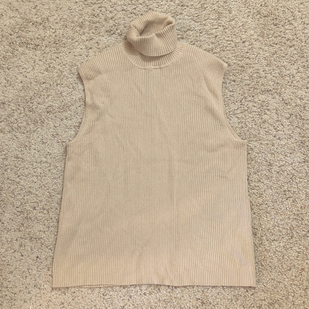 Chico's Turtleneck Sweater Tank Size 2